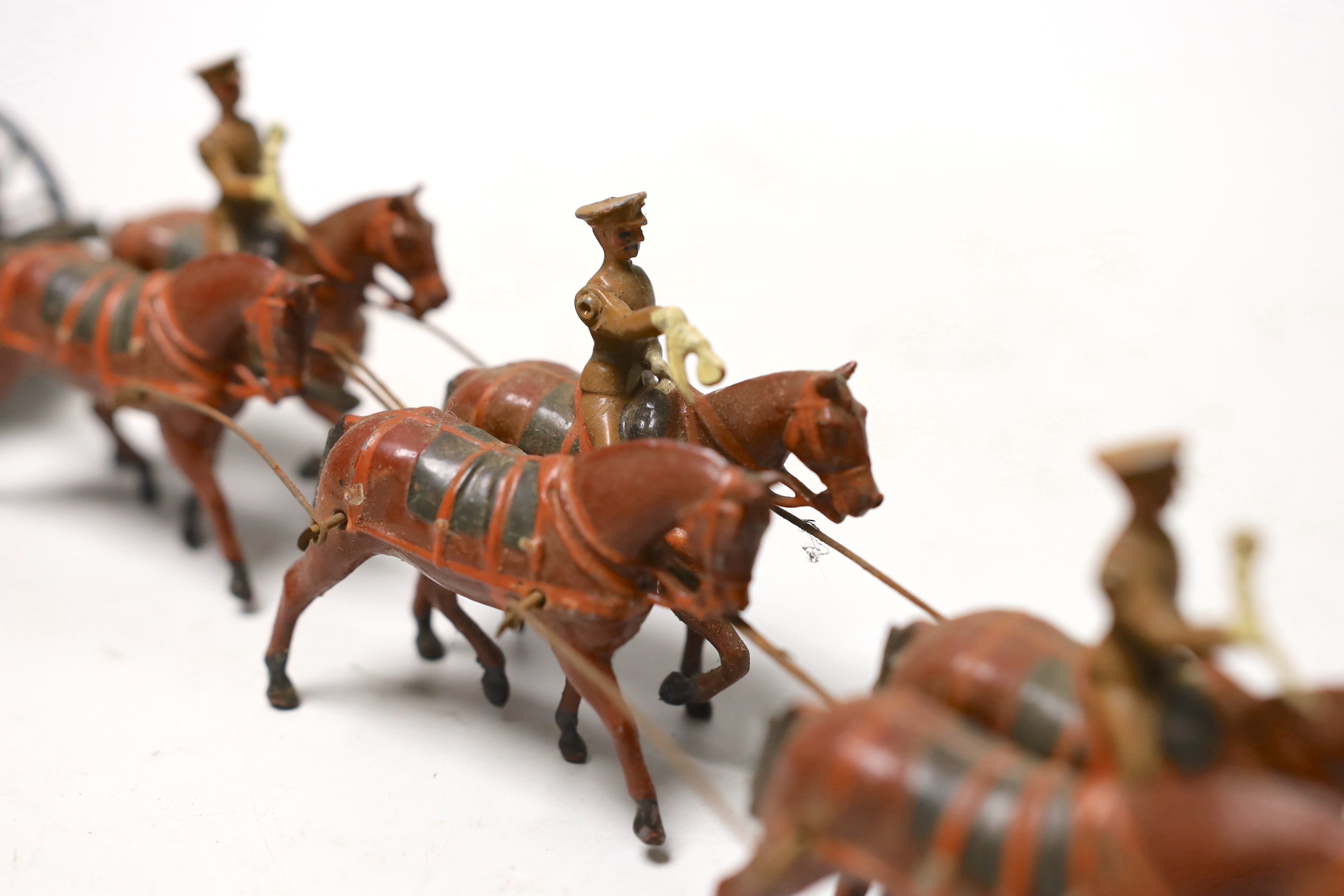 A Britain's six-horse team, service dress, pre-war